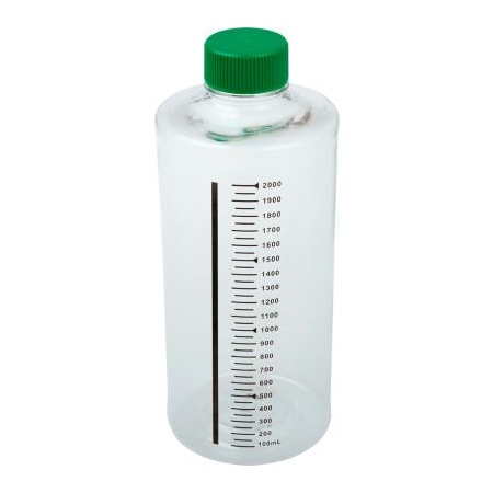 Celltreat CELLTREAT 2000mL Roller Bottle, Non-treated Suspension Culture, Printed Graduations 229584